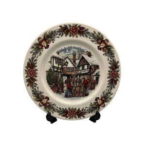 Royal Stafford Christmas Dinner Plates Set Of 4